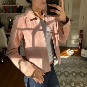 Pink Suede Jacket